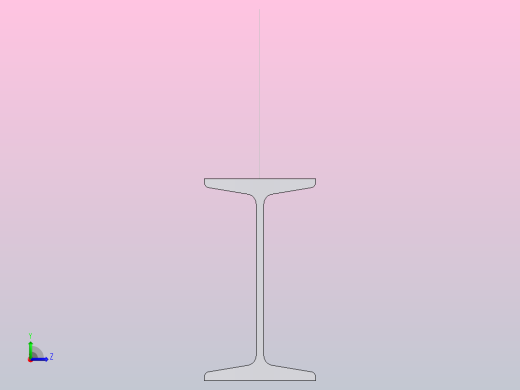 16#热轧工字钢9.5m.SLDPRT左视缩略图