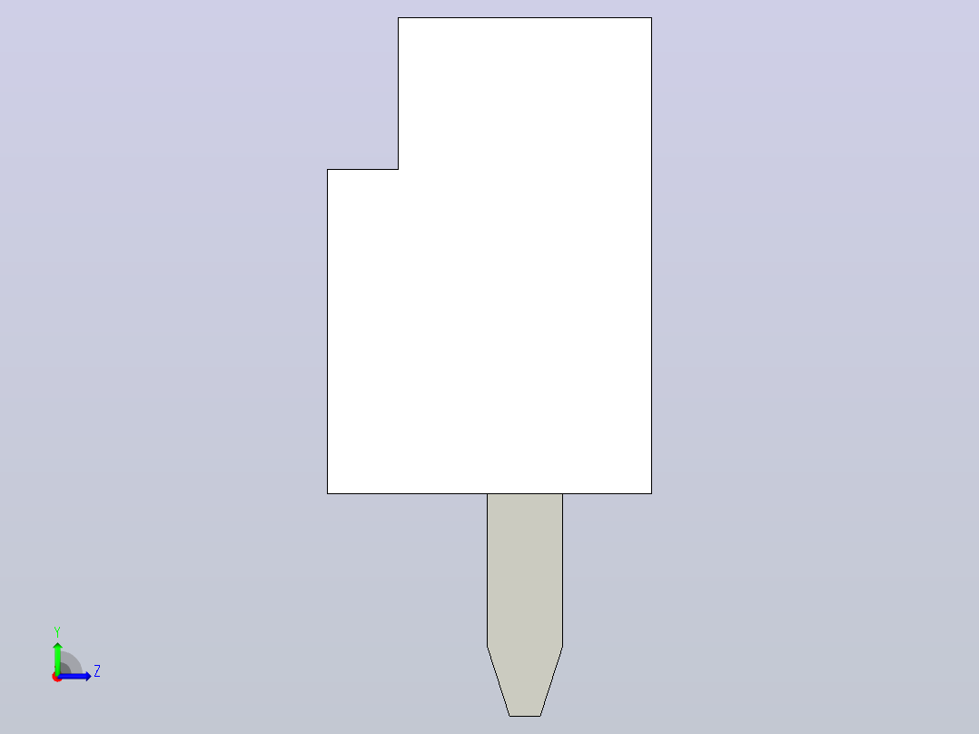 短款型直插头JST connector 1x9  P1.25mm thru hole wafer A2左视图