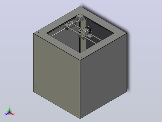 1_3D数控打印机床8(经典)正等轴测缩略图