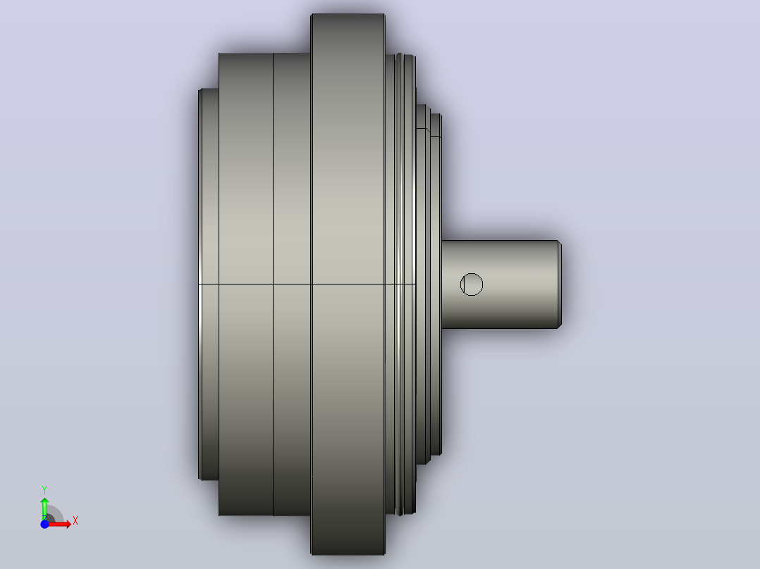 RV减速器常规产品外形图ZD-35BX- -RVE-A-B-14X26Key5L95-3001前视图