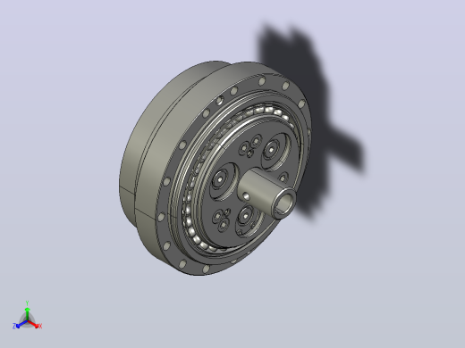 RV减速器常规产品外形图ZD-35BX- -RVE-A-B-14X26Key5L95-3001正等轴测缩略图