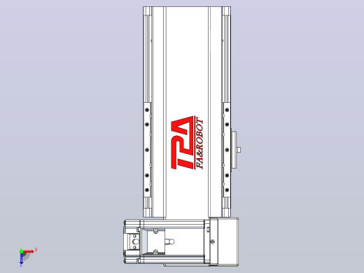 皮带直线轴半封闭可选导轨TPA-HNB-120D-110-L50-RU-Y-P40-N3俯视缩略图