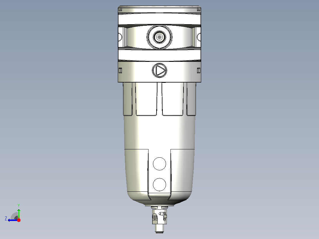 PARKER气体过滤器右视图
