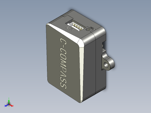 CUAV RM3100指南针的高质量3D模型。