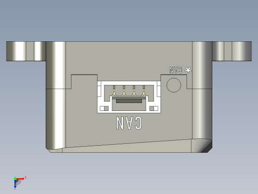 CUAV RM3100指南针的高质量3D模型。俯视缩略图