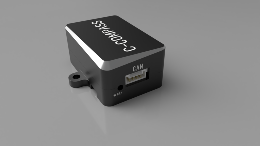 CUAV RM3100指南针的高质量3D模型。缩略图
