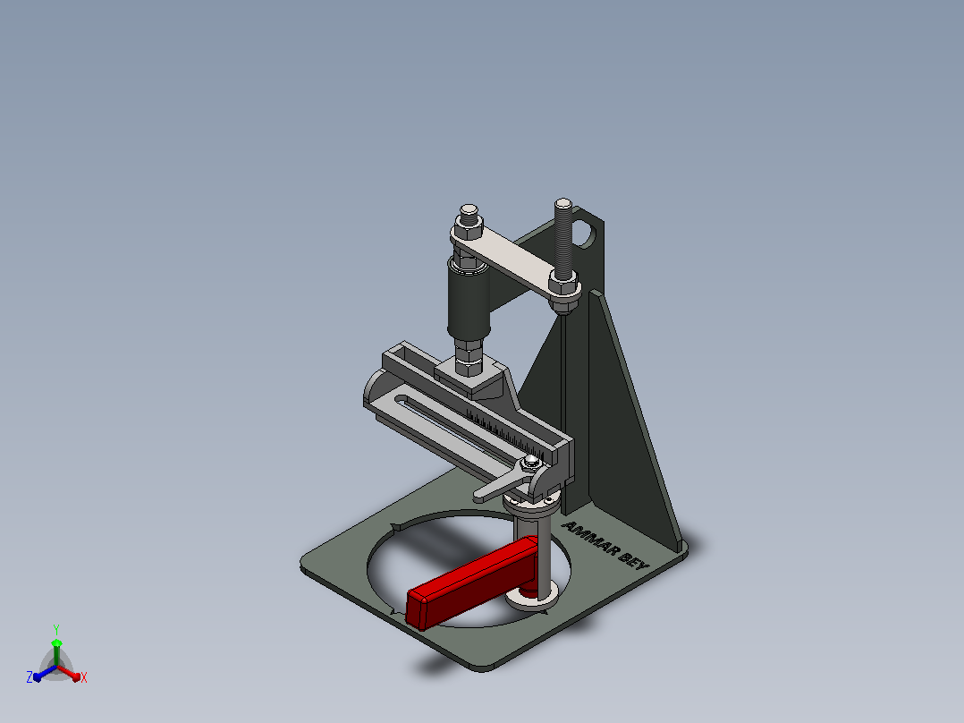 等离子切割指南（Plasma Circle Cutting Guides）正等轴测图