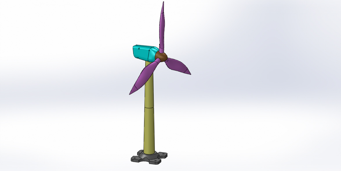 solidworks中的风力发电机
