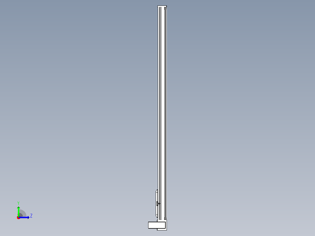 伺服电机集成皮带传动直线执行器TPA-OCB-140-256-L2250-RU-P75-N3左视图