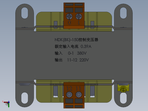 控制变压器前视缩略图