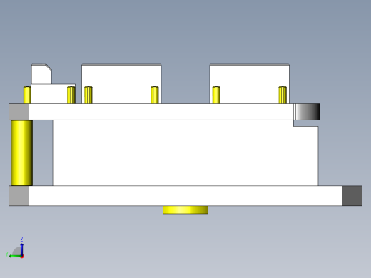 黏贴垫片的夹具左视缩略图