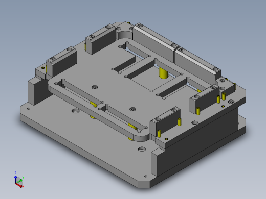 黏贴垫片的夹具正等轴测缩略图
