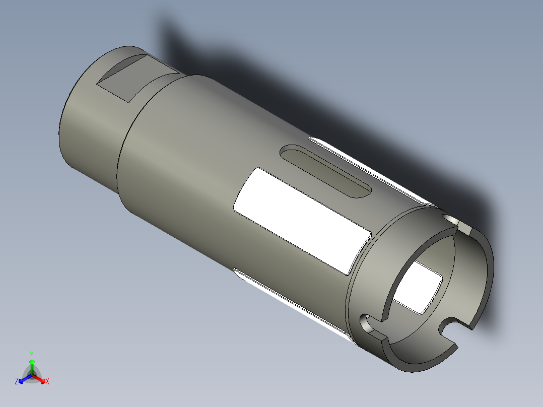 LCV35打孔钻（石材钻孔工具）3D模型主视图