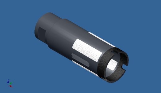 LCV35打孔钻（石材钻孔工具）3D模型缩略图