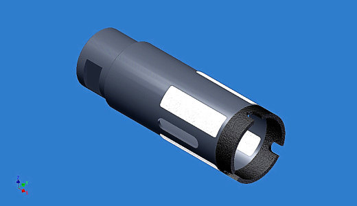 LCV35打孔钻（石材钻孔工具）3D模型缩略图