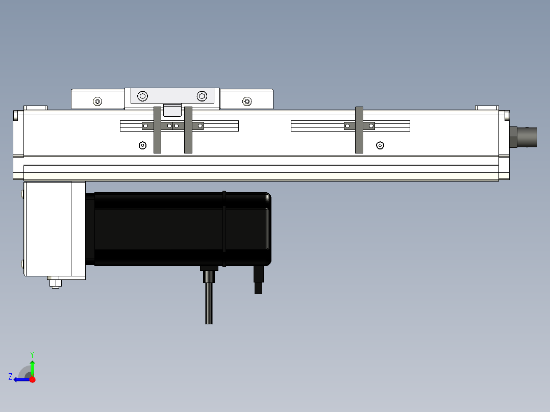 Toyo东佑达直线模组-ECH10-150-BM-100W+煞車右视图