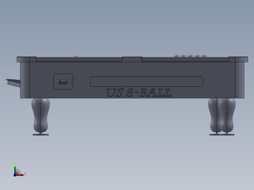 桌球模型前视缩略图