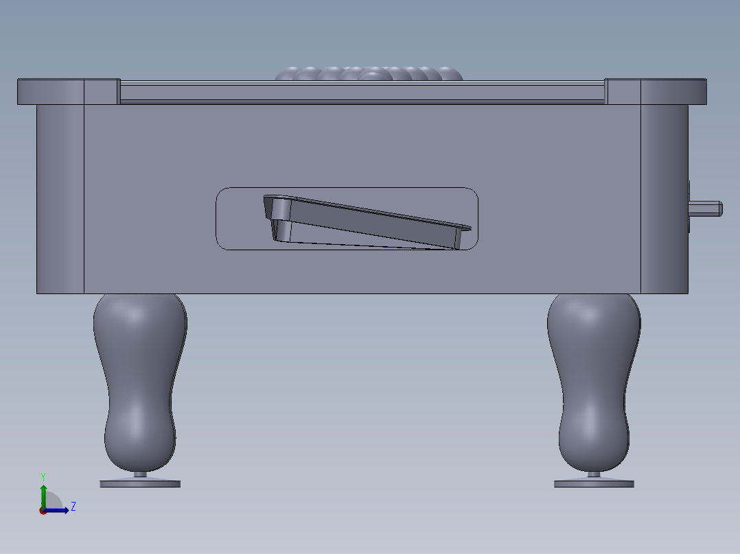 桌球模型左视图