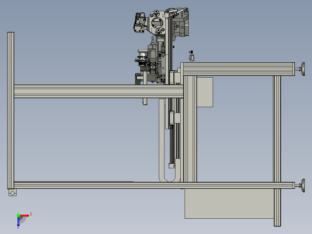涡轮增压缸工装俯视图