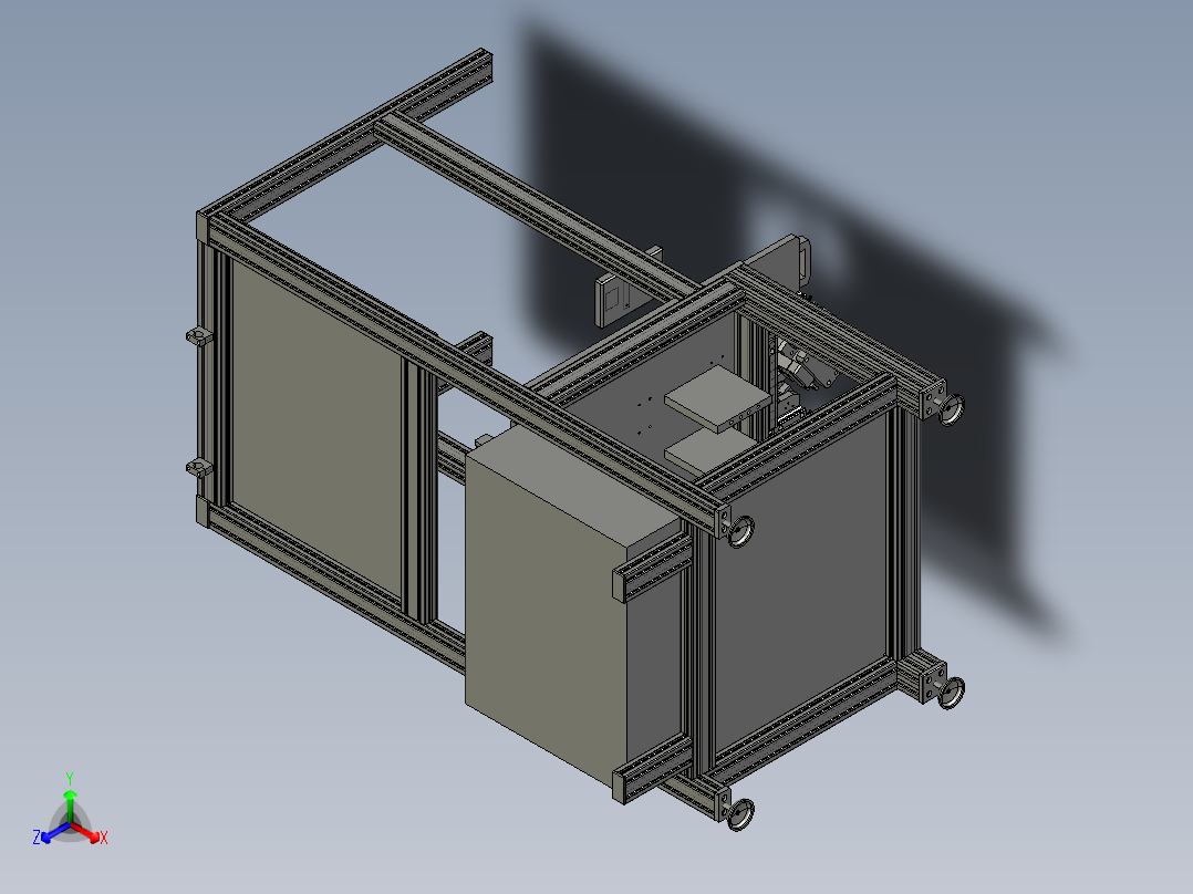 涡轮增压缸工装正等轴测图