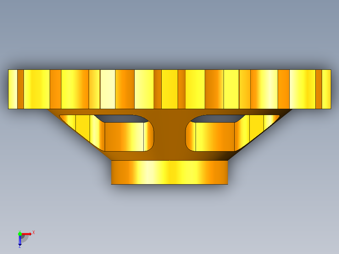 万向节齿轮传动机构俯视图