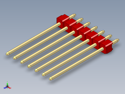 彩色公头100mil（2.54mm）系列-DS1021_red_1x07p_100mil_Type19_rev1.0