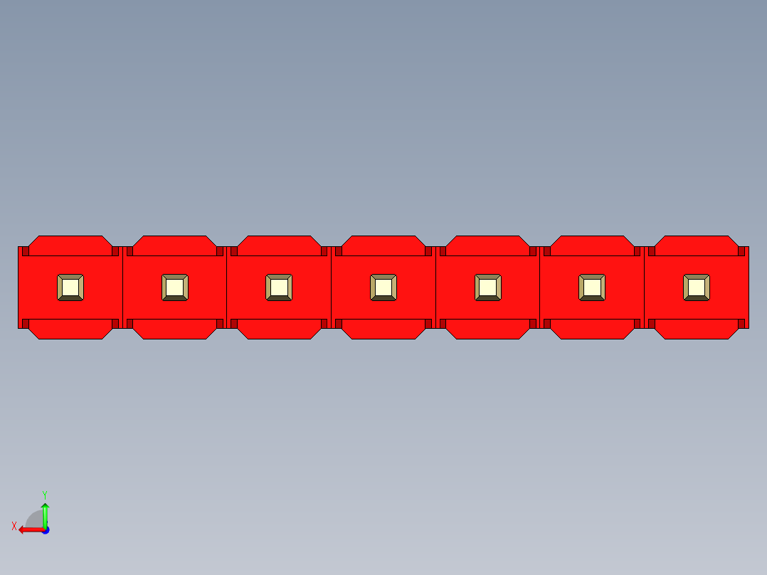彩色公头100mil（2.54mm）系列-DS1021_red_1x07p_100mil_Type19_rev1.0后视图