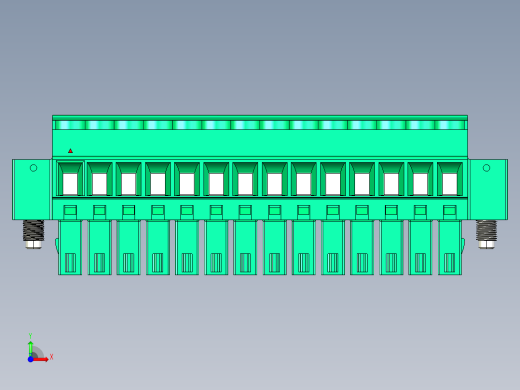 DEGSON 15EDG（公头） 3.5mm 螺钉锁紧，插拔式接线端子 FullPack-15EDGKAM-3.5-14P-14-00AH前视缩略图
