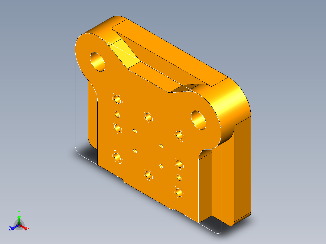 U形板冲孔落料复合模（CAD图+UG三维）