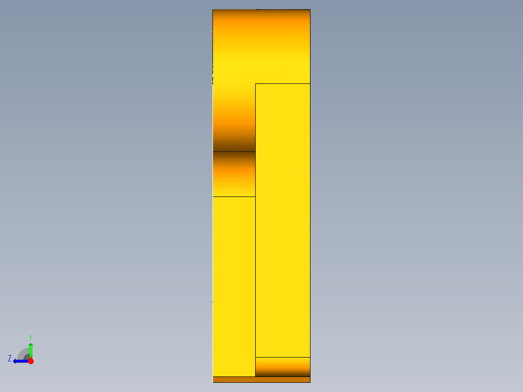 U形板冲孔落料复合模（CAD图+UG三维）右视图