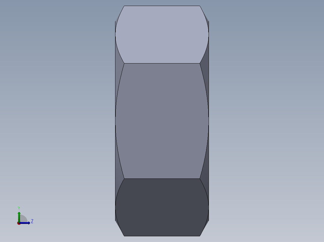 公制螺母-M3.5x0.6.SLDPRT左视图