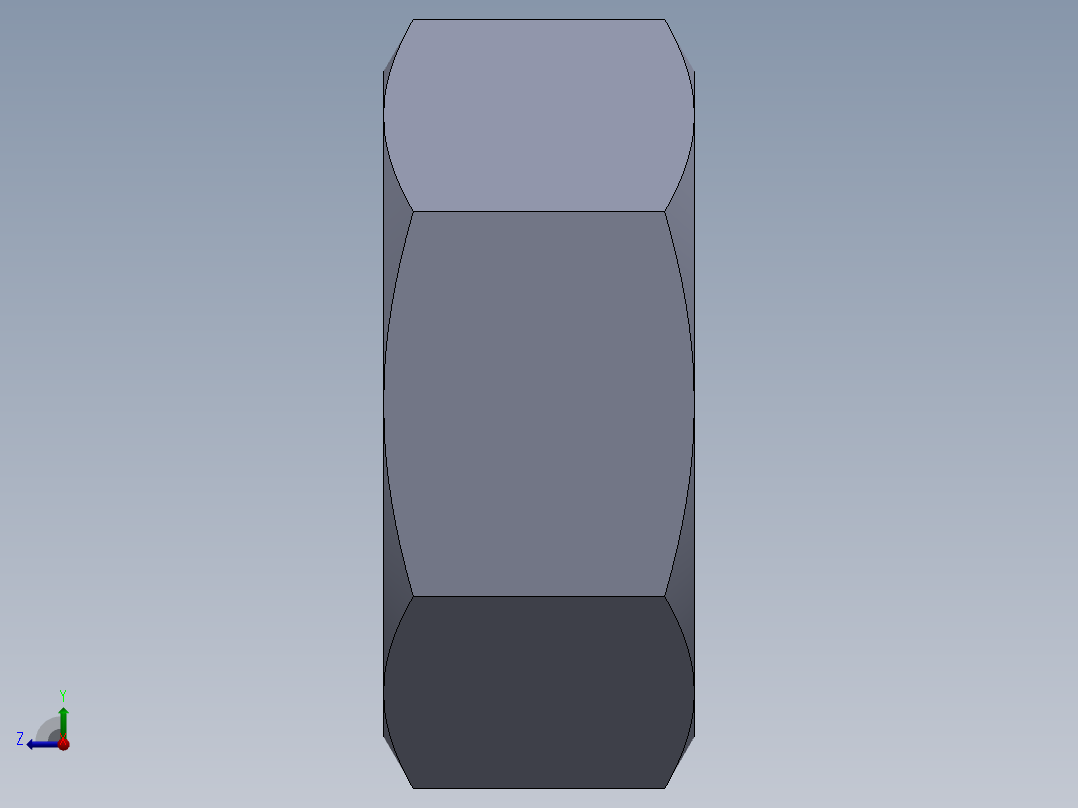 公制螺母-M3.5x0.6.SLDPRT右视图