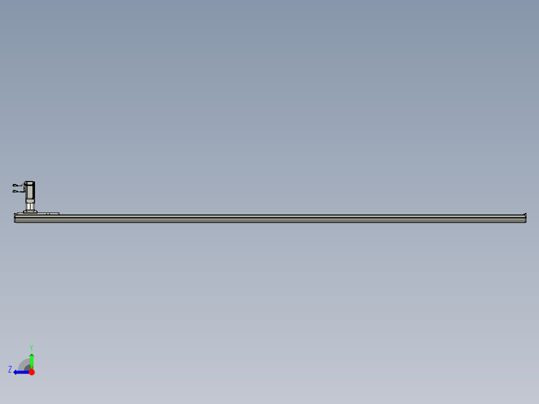 东锦齿条传动DH136G-S3050-BU-减速机+P400W右视图