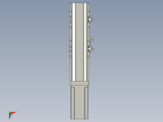直线模组LHA6-S100-M-200W(16丝杆)设计图纸俯视缩略图