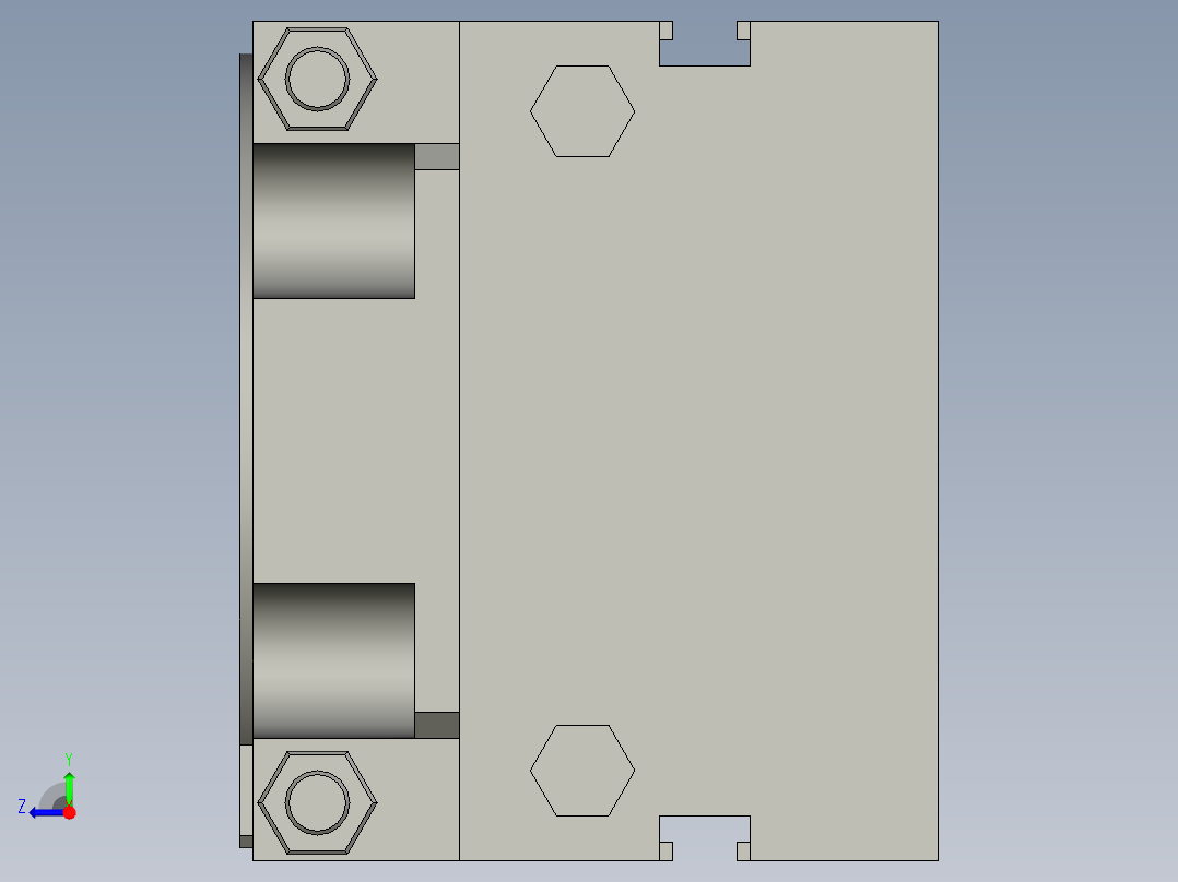 旋转气爪PRC20ST-180右视图