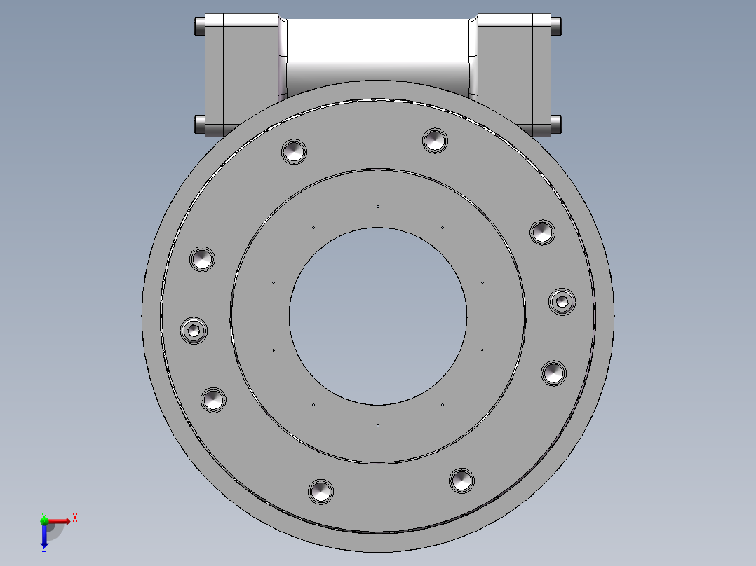 回转减速器涡轮蜗杆三维模型1073517===50S俯视图