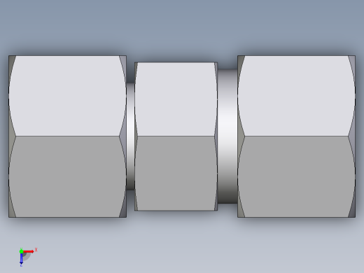 卡套式工业通用硬管接头EO_Distance_piece_adapter_DA12SCF俯视缩略图
