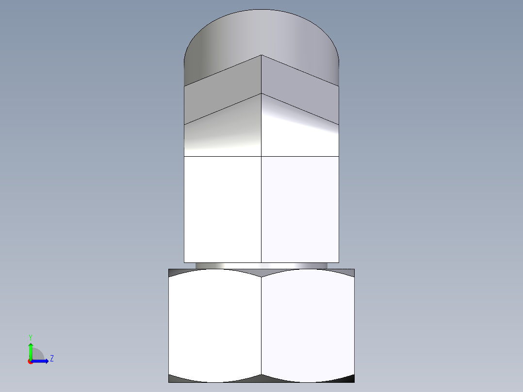 卡套式工业通用硬管接头EO_Swivel_nut_45_deg_elbow_EV20SOMD71左视图