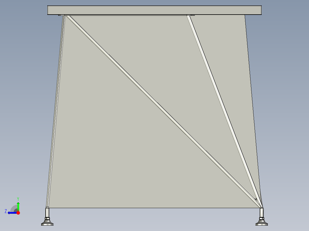 轻便的办公桌(1)右视图
