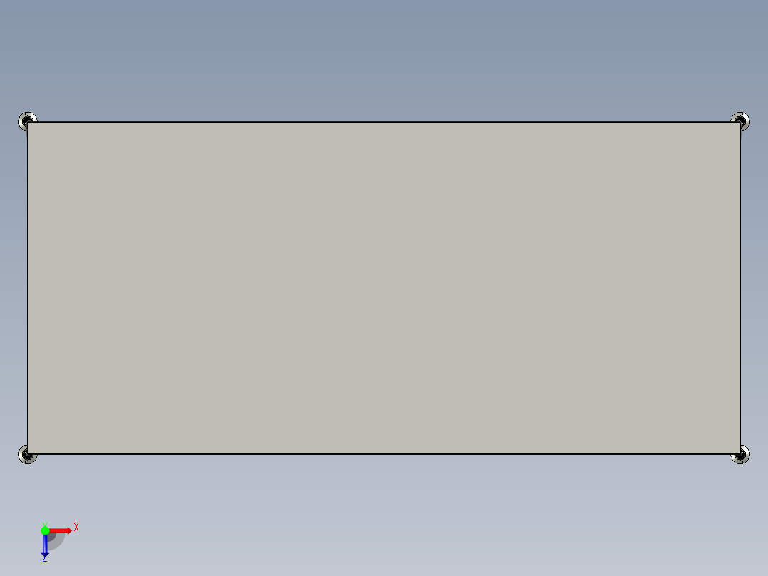 轻便的办公桌(1)俯视图