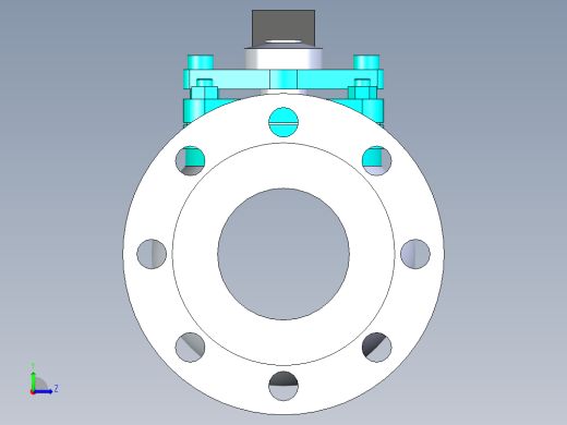 管道手动球阀-水管开关阀-手动阀门法兰连接球阀[80]左视缩略图