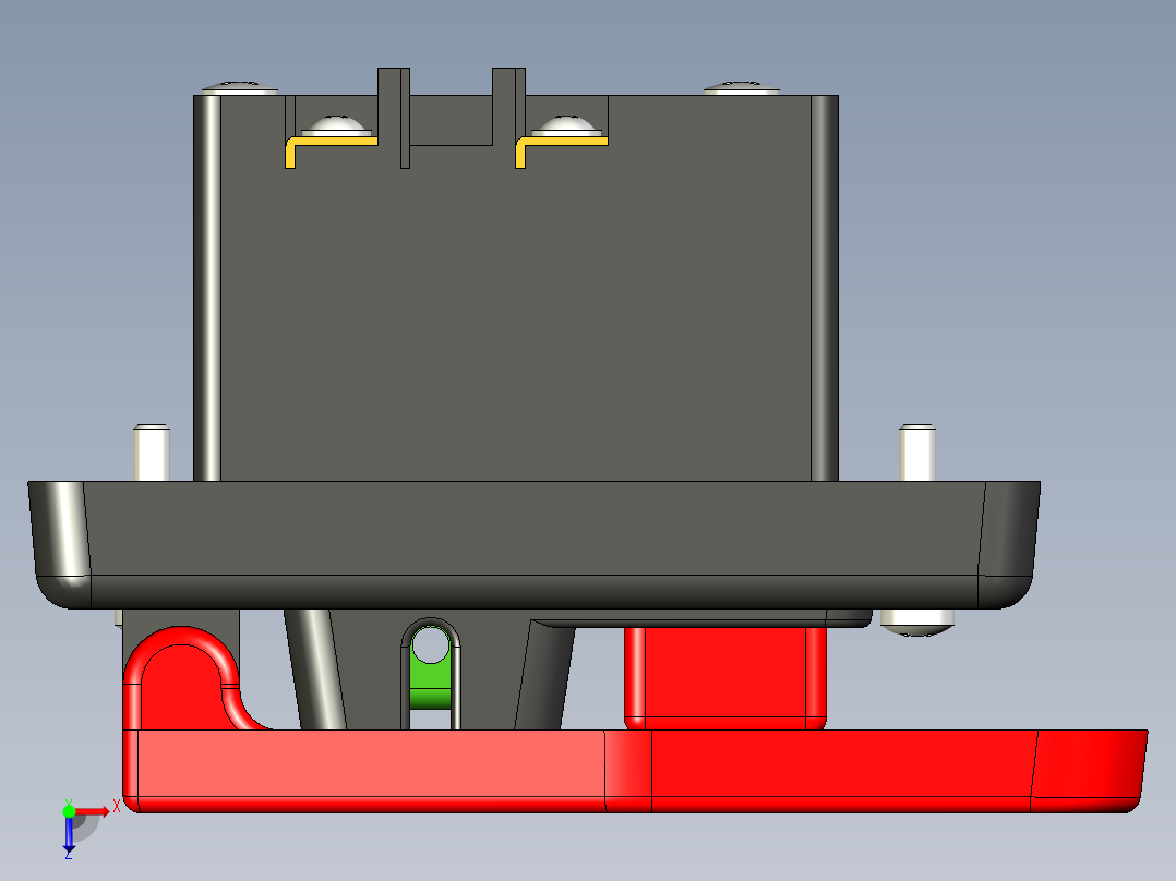 膝关节拨片开关俯视图