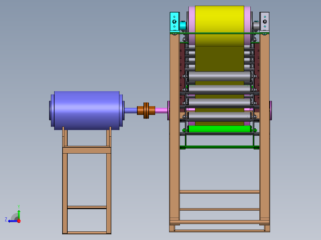 倾斜式自动上料系统设计【含三维+CAD图+文档】右视图