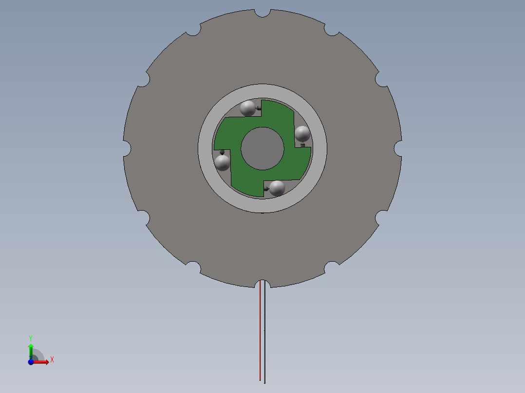 波浪能发电装置前视图