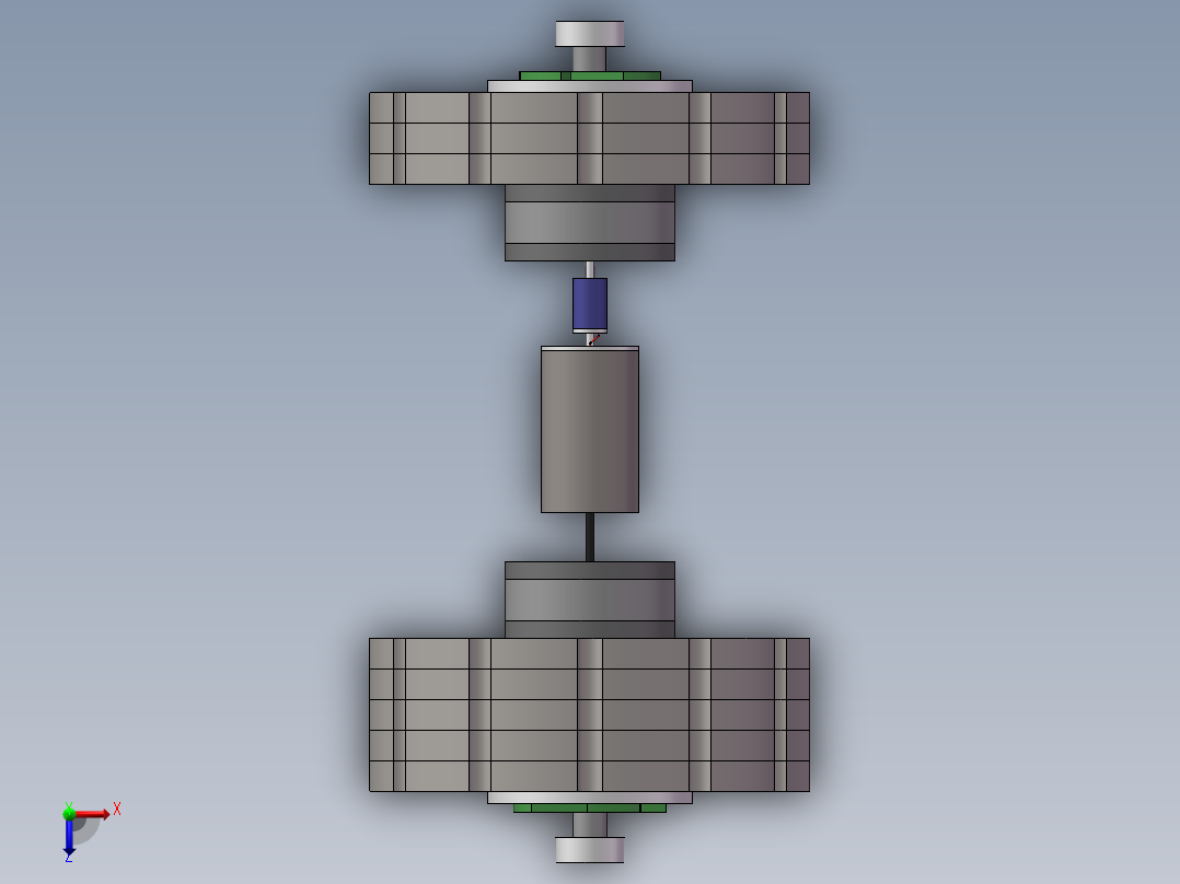 波浪能发电装置俯视图