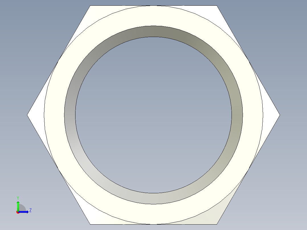 螺母-Nut_M22-50-27-10-15.stp左视图