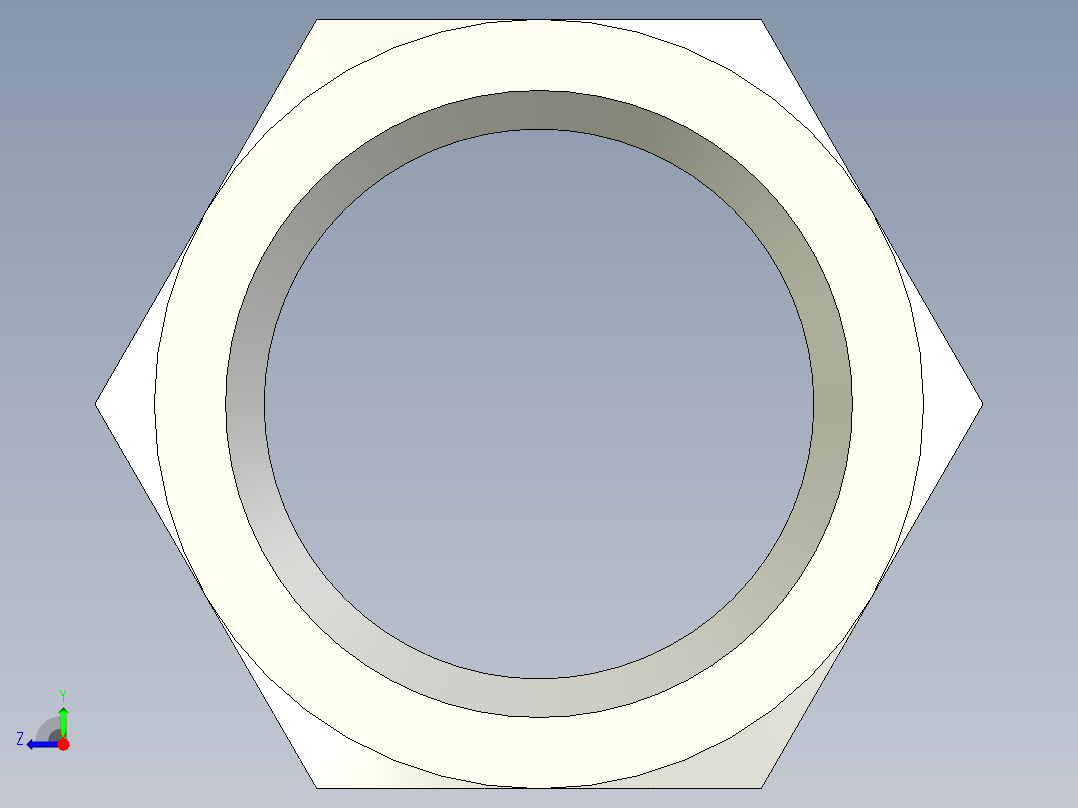 螺母-Nut_M22-50-27-10-15.stp右视图