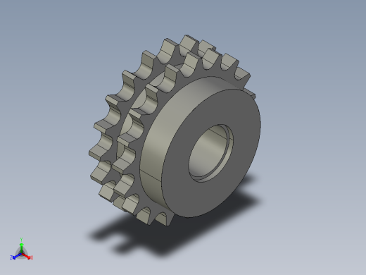 鏈輪惰輪XIS-D-3D多系列多零件图纸模型