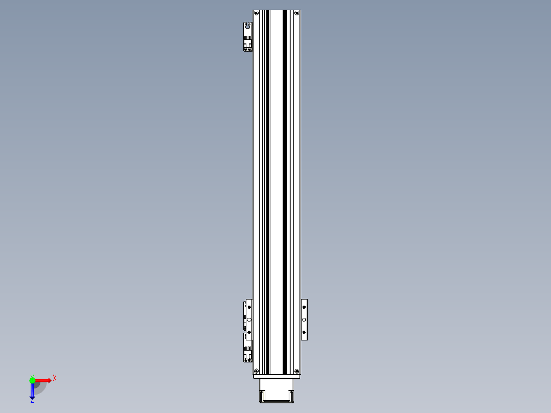 TPA-KNR-86E-1610C-L500A1-MP-BJ57-N3线性模块铝制底座俯视图