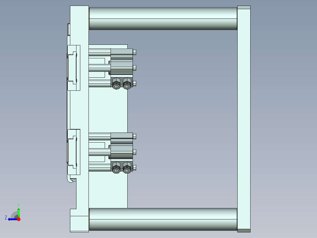 ux301-a-笔记本CNC工装夹具三维模型cnc1-8-6右视图